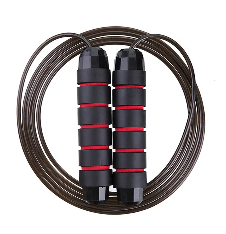 High Quality Low Price Adjustable Jumping Skipping Rope Pvc Custom Logo Gym Fitness Long Handle Weighted Heavy Speed Jump Rope