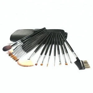 high quality organic big makeup brush set natural hair brand oval brushes makeup