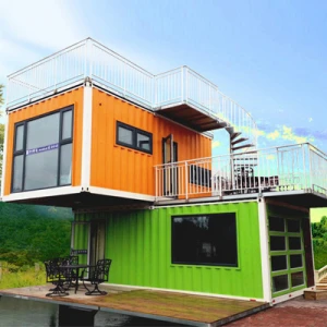 High quality Portable Container home  prefabricated building Modern Luxury steel structure prefab house villa