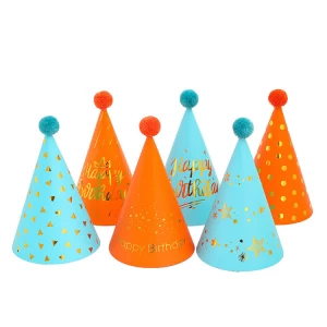 High quality Sequined fur ball birthday hat birthday party decorated hats
