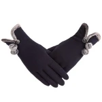 High quality winter mittens gloves brown cotton driving gloves