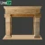 Import High Ranking Gorgeous Honed Classic Style Villa Decorative Beige Travertine stone lion Fireplace Mantel from China