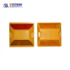 High Reflective IP68 100*100*20mm 200g Plastic Road Stud for Roadway Safety