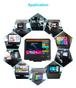 high stability 10.1'' android 8.1 inside taxi cab advertising screen with body sensor usb charge