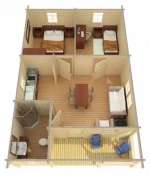 High Standard Quick Assembly Prefabricated Wooden Garden Houses