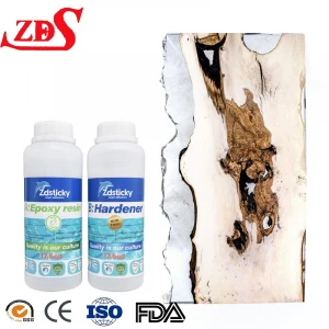High Transparent Stone Hard Wood River Epoxy Ab Tables Glue With Color Pigments