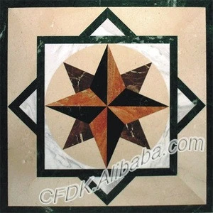 Home Decoration Marble Waterjet Medallion For Flooring