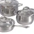 Import Home Ecofriendly Aluminum Stainless Steel Kitchen Cookware Set With Hollow Handle from China