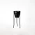 Import Home garden decorative metal iron wire pot plant holder tripod shelf with 1 pc black pot from China