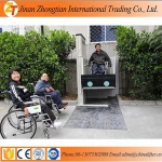 Home wheelchair elevator residential vertical wheelchair lift work platform price