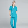 Hospital Wholesale Unisex Surgery Medical Workwear Dentist Scrub Nurse Uniform Fabric