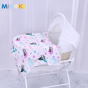 Hot Sale 100% Cotton Baby Knitted Breathable Props Blanket Kids Crib Casual Sleeping Hole Wrap Blankets For Spring Summer Autumn