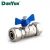 Import Hot Sale 1/2 ~ 3/4 Inch Brass Ball Valve Butterfly Handle from China