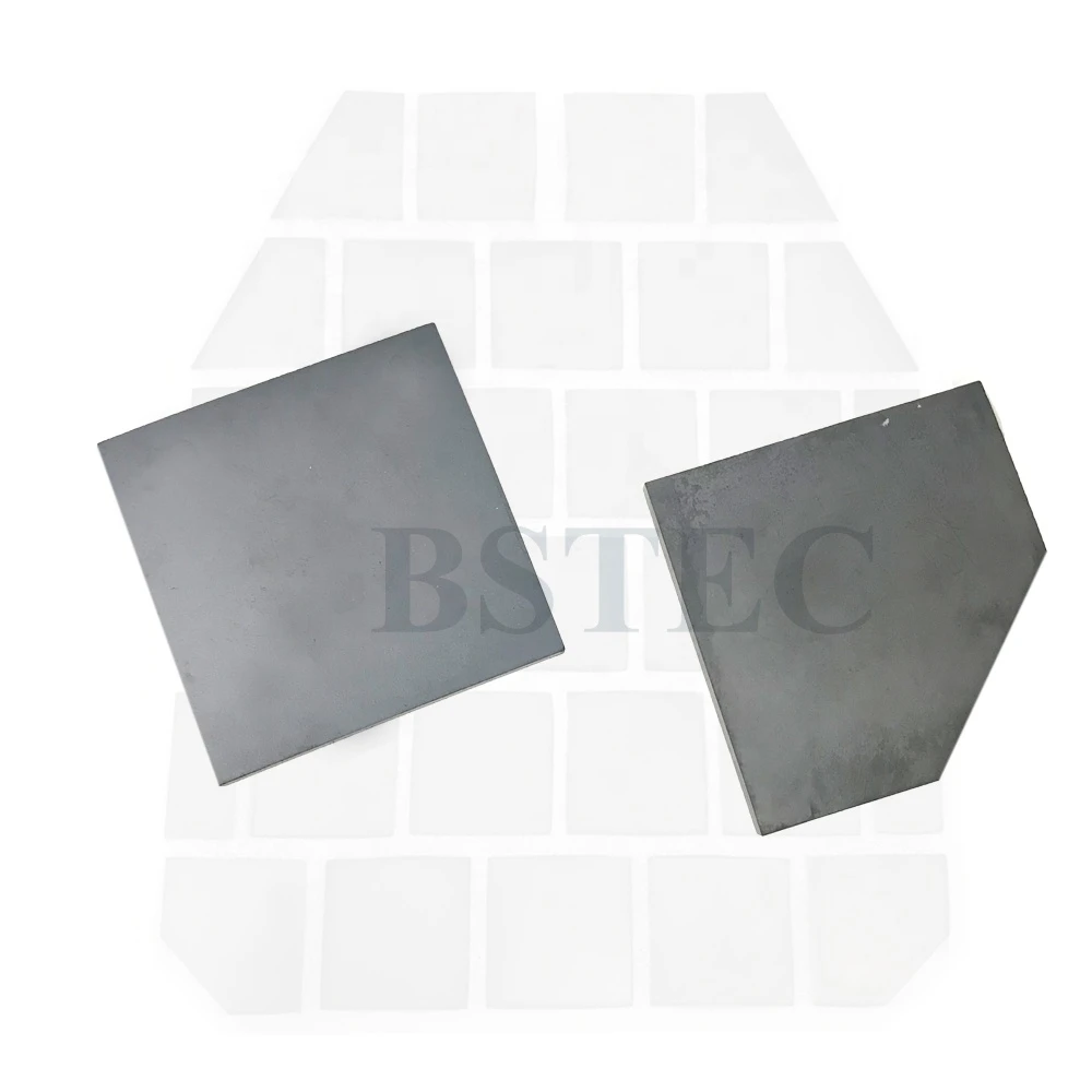 Hot sale 50*50 boron carbide B4C ceramic armor plates boron carbide ballistic rectangle tiles