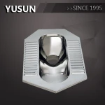 Hot Sale Asian 304 Stainless Steel Squating Toilet Pan for jail