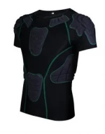 Hot sale body safe guard padding basketball wear spandex compression padded shirts