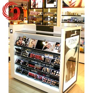 Hot sale cosmetic shop furniture makeup store showcase for sale