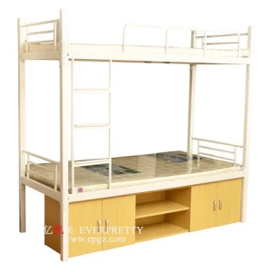 Hot Sale Dormitory Furniture Dormitory Children Bed Staff Bed Metal Bunk Bed for Sale