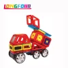 Hot sale educational toy kids car play set 3d magnetic tiles toy
