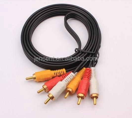 hot sale high grade 1.5m 3RCA to 3RCA Stereo AV Audio Video extension high grade Cable