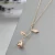 Import hot sale new 24k models rose gold necklace from China