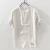 Import hot sale popular embroidery linen short sleeve man shirts from China