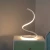 Import Hot sale simple design S shape LED snake cheap spiral table lamp from China