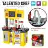 Hot Scene Simulation Kitchen Cooking Toy With Water Faucet Talented Chef Toys For Kids
