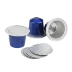Hot Sell Aluminum Empty Nespresso Coffee Capsule Nespresso Compatible with Aluminum Foil Lids