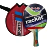 Hot sell indoor fitness exercise table tennis set rubber wood training racket with 3 balls