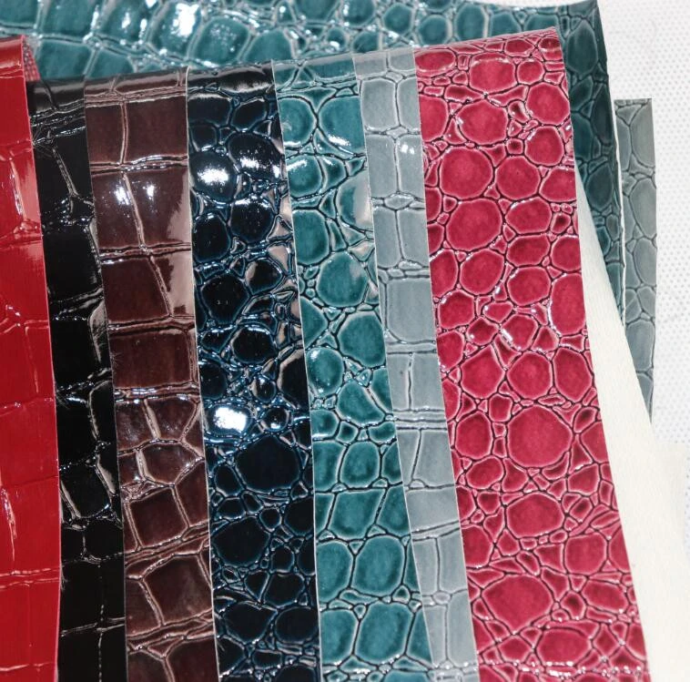 hot sell PVC Crocodile  leather for boxes cover