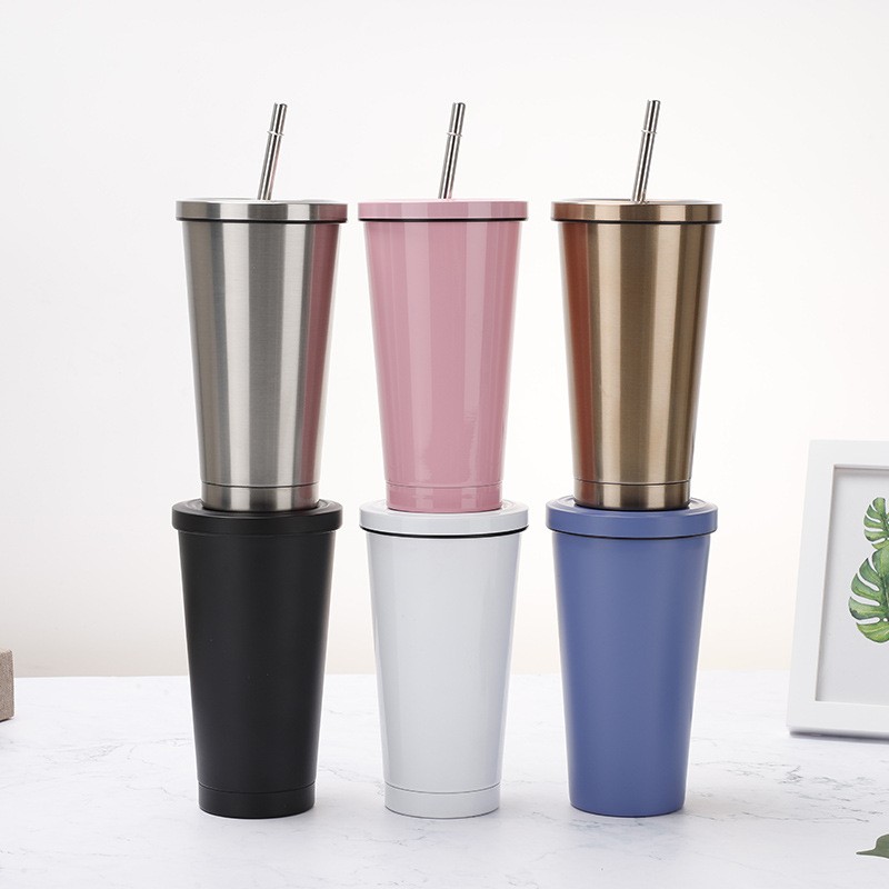 Hot Selling Double Wall Vacuum Insulated Stainless Steel Tumbler Cups With Lid And Straw