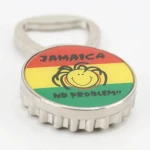 Hot Selling Jamaica 3D Metal Slipper Souvenir Custom Fridge Magnet with Bottle Opener magnetic sticker fridge magnet as gifts