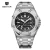 Import Hot selling square Mens Chronograph steel bracelet Quartz benyar Watches from China