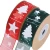 Hot selling stocked organza printing solid color 25mm Christmas tree and stars decorating gift packing Christmas ribbons