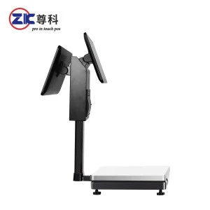 Hot selling ZK- W9C A new generation of all in one capacitive touch screen cash register scale with auto-cutter printer