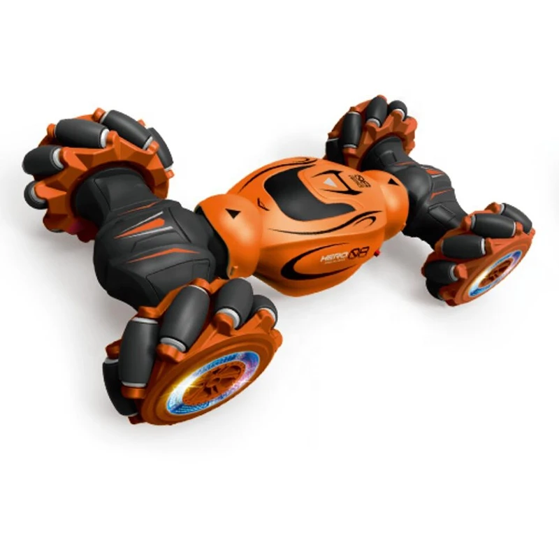 HUADA New Arrivals Remote Control Gesture Sensing Double Sided Twist RC Stunt Car Toy for Children