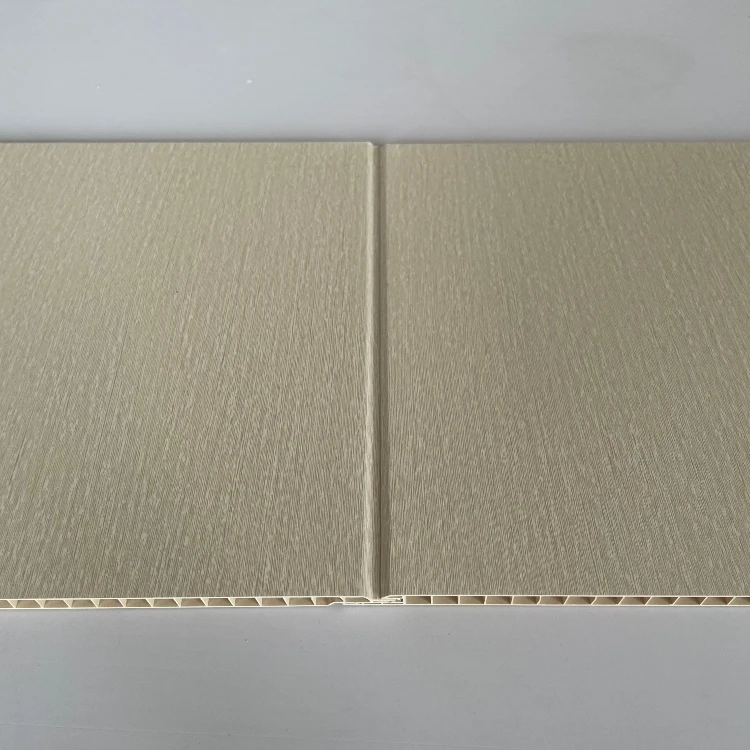 Huiming 300mm Cream Ripple VStiched PVC wall panel