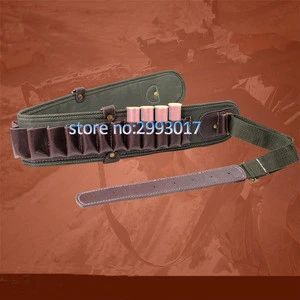 Hunting Nylon Adjustable Bandolier 12 GA Ammo Pouch Belt 24-Round shell Carrier Belt