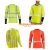 Import HV yellow modacrylic blend flame fire resistant henley knitted shirt uniforms for road workwear from China