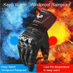 INBIKE Custom Bike Riding Winter Thermal Glove Waterproof Motorbike Touch Screen Men's Leather Motorcycle Racing Gloves