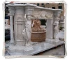 Indoor usage french marble fireplace surround, china marble fireplace