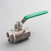 Investment Casting 2PC Ball Valve Stainless Steel  CF8/CF8M  304/316 Female Thread/Screw Ends BSPT NPT DIN2999