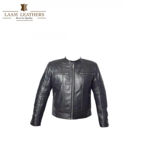 Jacket 100% Customized Leather Jacket men  Fashion Leather Jacket