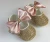 Jewelled Shiny Gold White 0-12 Months Baby Shoes And Hair Band