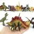 Import juguetes al por mayor de  dinosaurio non-woven mat play set kids toy with PVC dinosaur model from China
