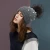Import KAZUFUR Winter Warm Real Fur Pompom Hats Raccoon Fur Ball Hat knitted Beanie from China