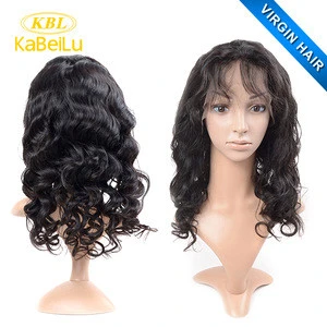 KBL sale have elastic band brazilian hair glueless full lace wig,from 100% natural girls hair wig