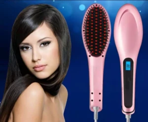 kemei hair straightener/hair straightener professional/electric brush hair straightener