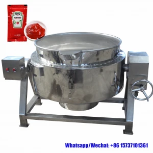 Kitchen high quality double boiler controlled gas jam cooking boiler